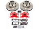 PowerStop Z26 Street Warrior Brake Rotor, Pad and Caliper Kit; Front (79-81 Firebird)