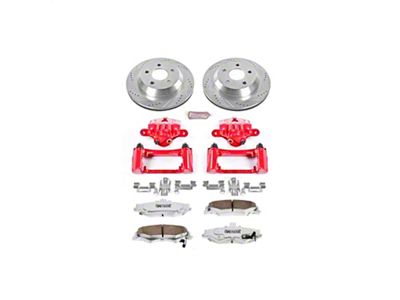 PowerStop Z26 Street Warrior Brake Rotor, Pad and Caliper Kit; Rear (98-02 Firebird)