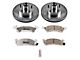 PowerStop Z26 Street Warrior Brake Rotor and Pad Kit; Front (70-78 Firebird)