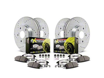 PowerStop Z26 Street Warrior Brake Rotor and Pad Kit; Front and Rear (94-97 Firebird w/ Rear Disc Brakes)