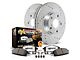 PowerStop Z36 Extreme Truck and Tow Brake Rotor and Pad Kit; Front (82-92 Firebird w/o Performance Package)