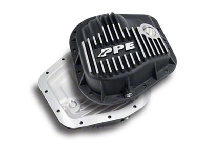 PPE 9.75-Inch Heavy-Duty Cast Aluminum Rear Differential Cover; Brushed (94-96 F-150)