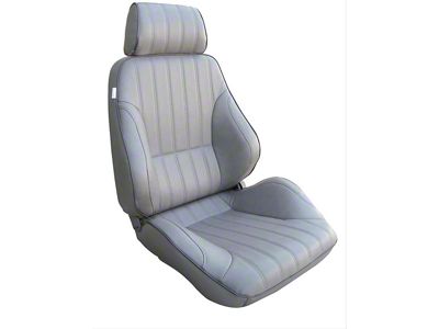 Procar Rally Series 1000 Reclining Seat; Grey; Passenger Side (Universal; Some Adaptation May Be Required)