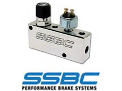 Proportioning Valve, SSBC, Adjustable, Brake Light Switch, Polished