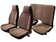 PUI Camaro Rear Vinyl Seat Covers, For Cars With Standard Interior & Solid Rear Seat, 1982-1985