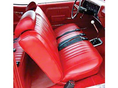 PUI Chevelle Front Seat Covers, Bench, Coupe & Convertible,1970