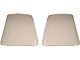 PUI Interiors, Bucket Seat Back Panels, White 68FSB37 Camaro 1969-1970