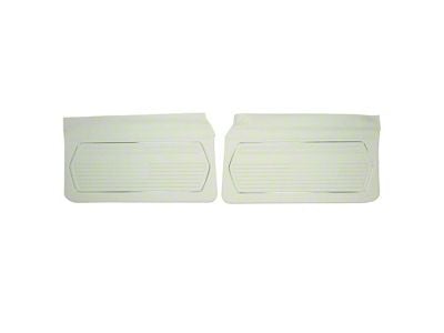 PUI Interiors Platinum Edition Front Door Panels; White (1969 Camaro)