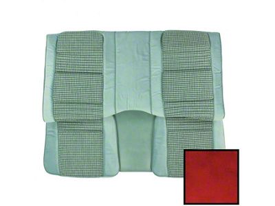 PUI Interiors Rear Bench Seat Upholstery Kit; Carmine (79-80 Firebird Coupe)