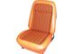 Seat,Preassembled,Orange Houndstooth Upholstery,1969