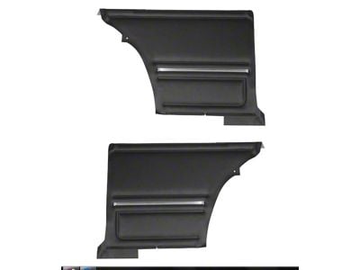 PUI Interiors, Rear Side Panels, For Standard Interiors, Preassembled, Platinum Edition APE-21 Camaro Coupe Only 1967