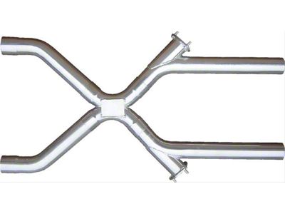 Pypes 3-Inch Universal X-Change X-Pipe Crossover Kit; Polished (64-72 GTO, LeMans, Tempest)