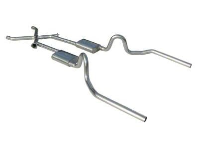 Pypes Race Pro Crossmember-Back Exhaust System with X-Change X-Pipe (64-72 GTO, LeMans, Tempest)