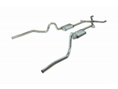 Pypes Turbo Pro Crossmember-Back Exhaust System with X-Change X-Pipe; Valance Exit (70-71 GTO)