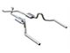 Pypes Violator Crossmember-Back Exhaust System with X-Pipe; Polished (64-72 GTO, LeMans, Tempest)