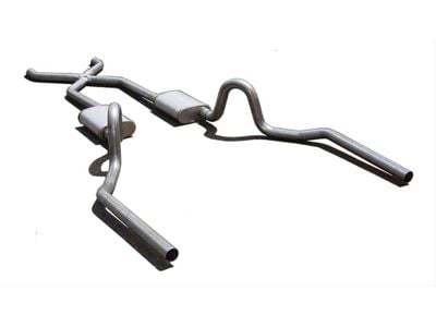 Pypes Violator Crossmember-Back Exhaust System with X-Pipe (64-72 GTO, LeMans, Tempest)