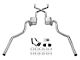 Pypes Street Pro Crossmember-Back Exhaust System with X-Change X-Pipe; Valance Exit (68-72 442)