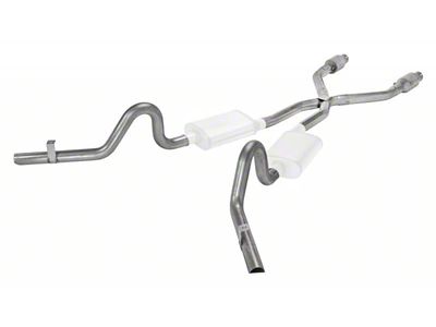 Pypes Crossmember-Back Exhaust System with X-Pipe; Quarter Panel Exit (78-88 Monte Carlo, Excluding SS)