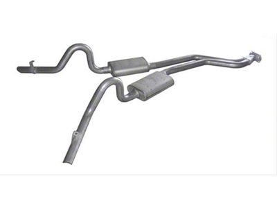 Pypes Race Pro 4-Bolt Flat Flange Converter-Back Exhaust System with X-Pipe; Quarter Panel Exit (78-88 Monte Carlo)