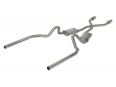 Pypes Race Pro Crossmember-Back Exhaust System with X-Pipe; Rear Exit (78-88 Monte Carlo, Excluding SS)