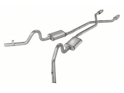 Pypes Turbo Pro Crossmember-Back Exhaust System with X-Pipe; Quarter Panel Exit (78-88 Monte Carlo)