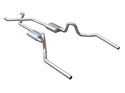 Pypes Violator Crossmember-Back Exhaust System with X-Pipe; Polished (64-72 Gran Sport, GS 350, GS 400, GS 455, Skylark)