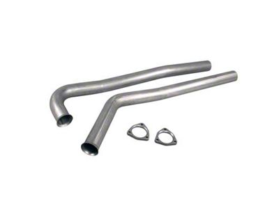 Pypes 2.50-Inch Exhaust Manifold Down-Pipes; 3-Bolt Flange (64-74 El Camino)