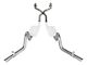 Pypes Crossmember-Back Exhaust System with H-Pipe; Quarter Panel Exit (78-87 El Camino)