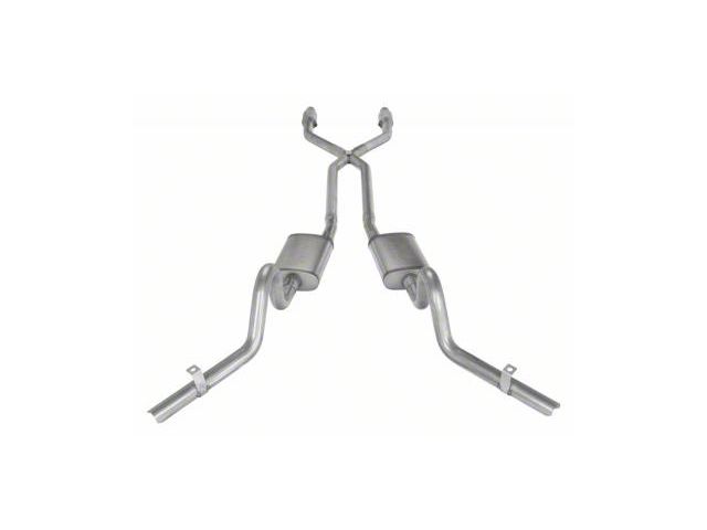 Pypes Violator Crossmember-Back Exhaust System with Catalytic Converters and X-Pipe (78-87 El Camino, Excluding SS)