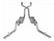 Pypes Violator Crossmember-Back Exhaust System with Catalytic Converters and X-Pipe (78-87 El Camino, Excluding SS)