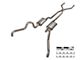 Pypes Crossmember-Back Exhaust System with H-Pipe; Quarter Panel Exit (66-70 Fairlane)