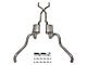 Pypes Crossmember-Back Exhaust System with H-Pipe; Quarter Panel Exit (66-70 Fairlane)