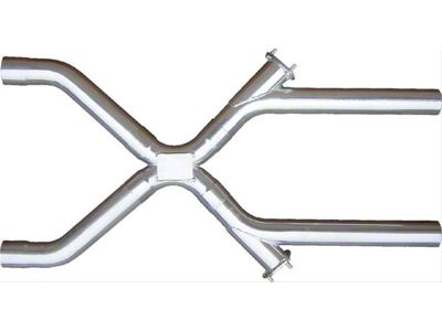 Pypes 3-Inch Universal X-Change X-Pipe Crossover Kit; Polished (67-77 Firebird)