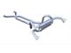 Pypes Crossflow Race Pro Crossmember-Back Exhaust System with X-Pipe; 409 Stainless Steel (67-74 Firebird)