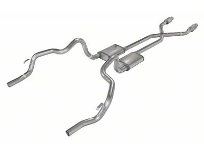 Pypes Crossmember-Back Exhaust System with Catalytic Converters and X-Pipe (75-81 Firebird)