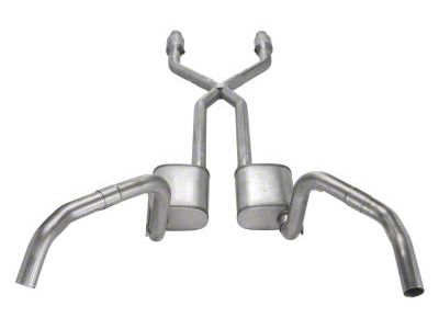 Pypes Crossmember-Back Exhaust System with Catalytic Converters and X-Pipe (75-79 Nova)