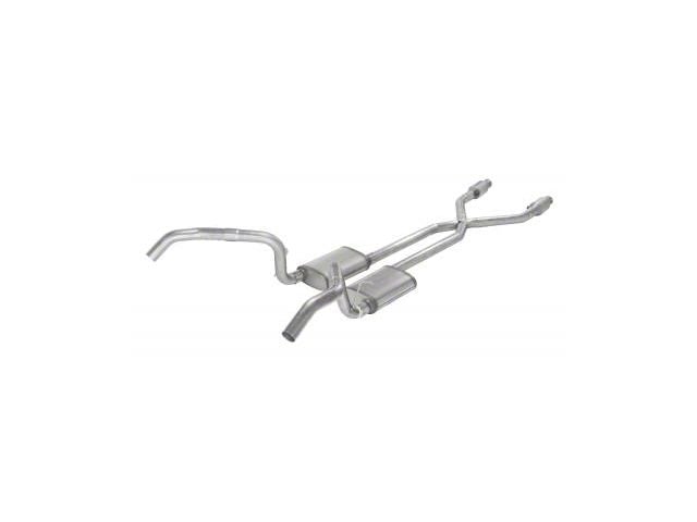 Pypes Violator Crossmember-Back Exhaust System with Catalytic Converters and X-Pipe (75-79 Nova)