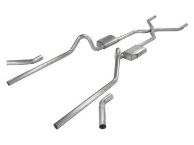 Pypes Pocket Kit Street Pro Crossmember-Back Exhaust System with H-Pipe (55-57 V8 150 Hardtop, Sedan, 210 Hardtop, Sedan, Bel Air Hardtop, Sedan)