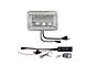 Quake LED Classic Tech Series 4x6-Inch LED Headlight with RGB Accent; Chrome Housing; Clear Lens (77-81 Firebird)