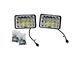 Quake LED Tempest 4x6-Inch High/Low LED Headlights; Chrome Housing; Clear Lens (77-81 Firebird)