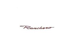 RANCHERO script / Nameplate / Chrome / 1968-1969