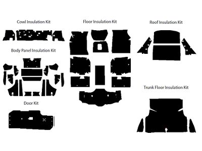 QuietRide Solutions Complete Insulation Kit (71-73 Mustang Sportsroof)