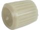 Radio Knob - Shaft Flat On 1 Side - Ivory Plastic With Ivory Insert - Falcon