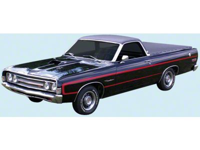 C Stripe Kit; Black (1969 Ranchero)