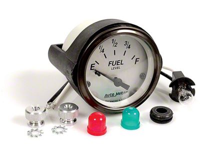 Auto Meter American Platinum Series 2-1/16-Inch Fuel Level Gauge; 0 ohm Empty to 30 ohm Full