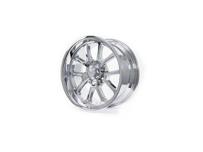 Resto Vintage Wheel Co Laguna Milled Window Chrome Plated Wheel; 17x8; 1mm Offset (64-73 Mustang)