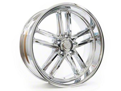 Resto Vintage Wheel Co Maverick Milled Window Chrome Plated Wheel; 18x8; 1mm Offset (67-69 Camaro)