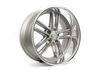 Resto Vintage Wheel Co Maverick Texture Gun Metal Center with Milled Window Diamond Cut Lip Wheel; 18x9.5; 1mm Offset (84-96 Corvette C4)