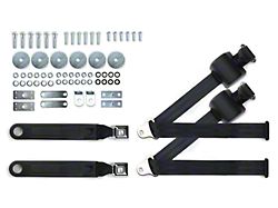 RetroBelt 3-Point Retractable Lap and Shoulder Seat Belts with Push-Button Buckles for Bucket Seats (64-73 Chevelle, Malibu)
