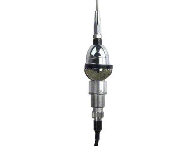 RetroSound Replacement Antenna with Semi-Collapsible Mast; Chrome (60-62 C10, C20, K10, K20)